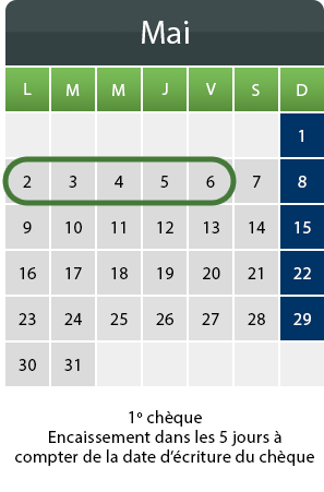 Mai calendar